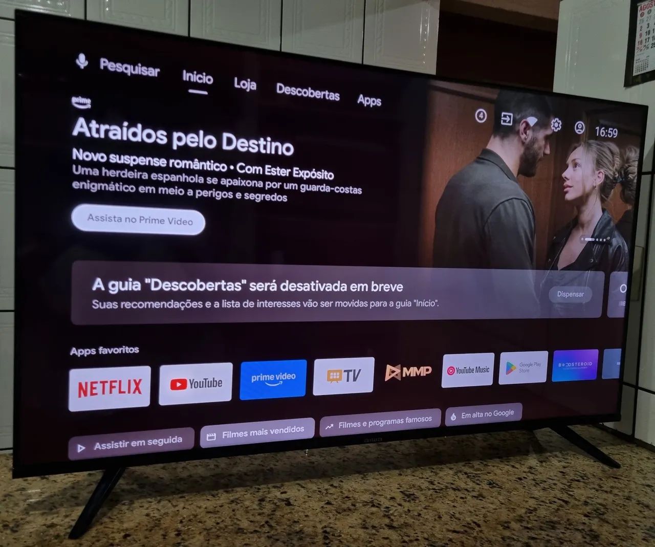 Tv Smart 50" Aiwa Android 4k com comando de voz integrado  - Foto 3