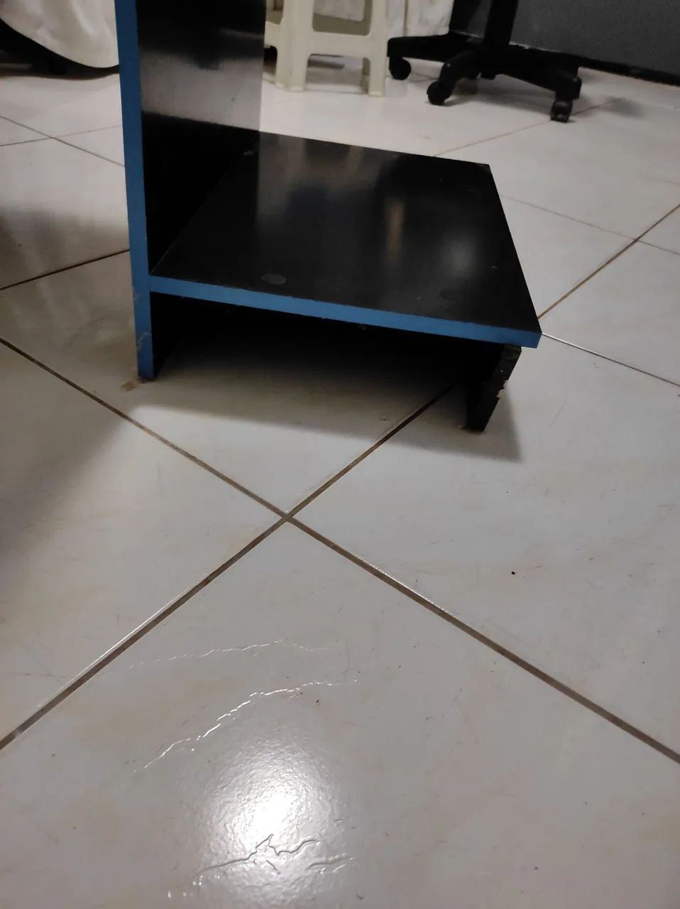 Mesa Gamer, Azul e Preta, Com espaço pra CPU - Foto 2