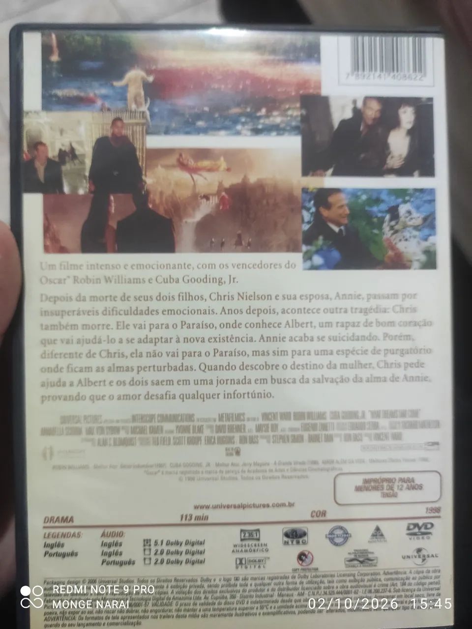 Dvd amor além da vida Robin Williams  - Foto 2