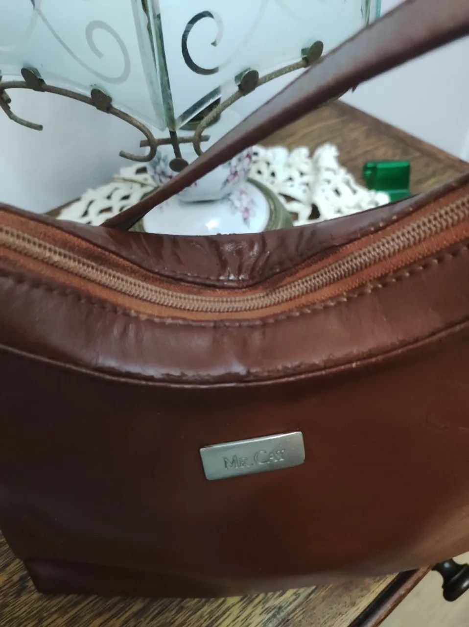 Bolsa mister cat couro marrom  - Foto 2