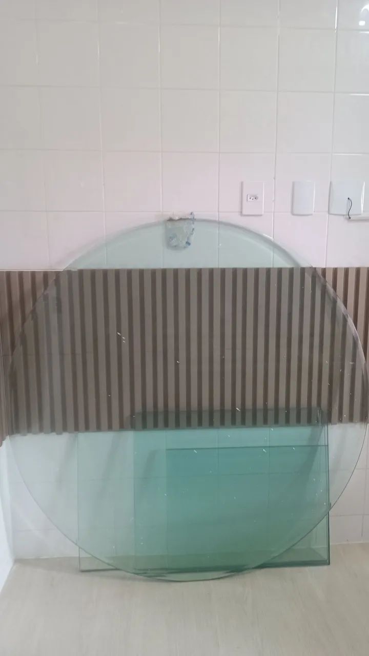 Tampa de vidro redonda 130 CM