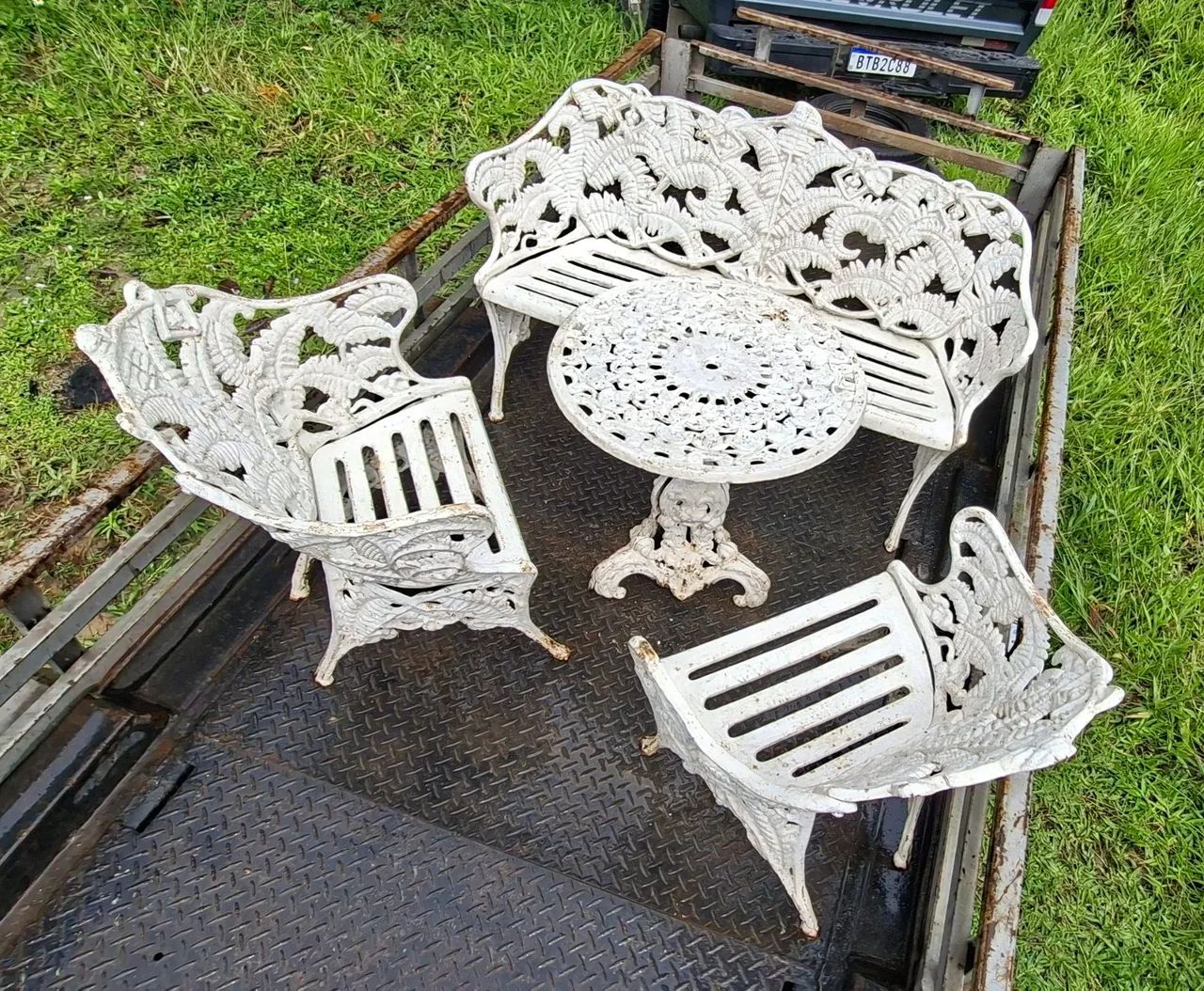 Conjunto Samambaia Ferro Fundido tamanho padrão 