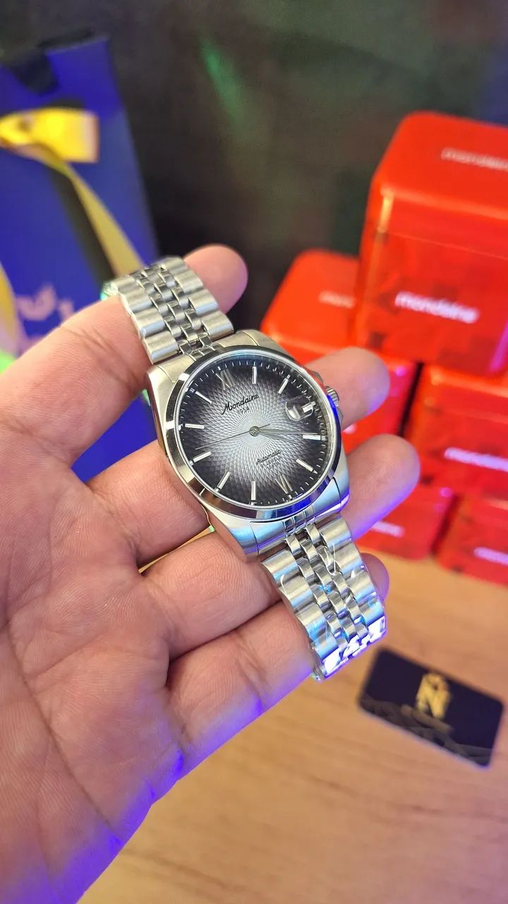 RELÓGIO MONDAINE MASCULINO AUTOMÁTICO EDIÇÃO 1954 40MM 32993G0MVNA6 - Foto 2