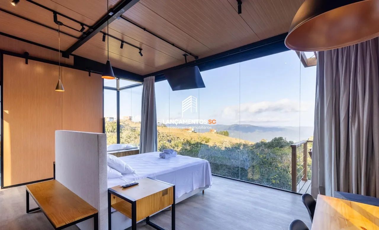 Cabana 100% mobiliada, condomínio de altitude em Anitápolis - Foto 2