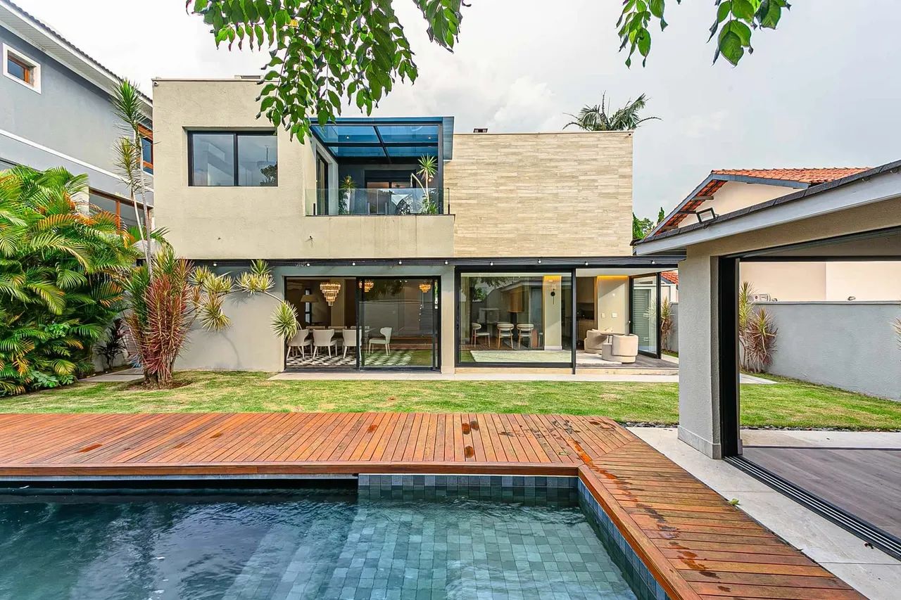 Casa Mobiliada No Residencial 2 De Alphaville Com 5 Suítes E Piscina