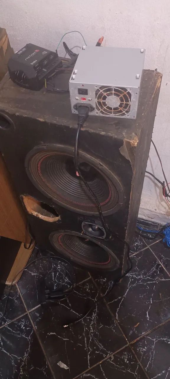Caixa de som automotivo adaptada - Foto 3
