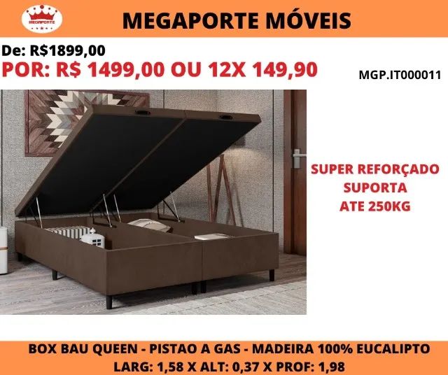BOX BAÚ QUEEN - Foto 2