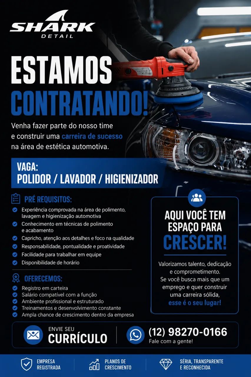 Vaga estética automotiva