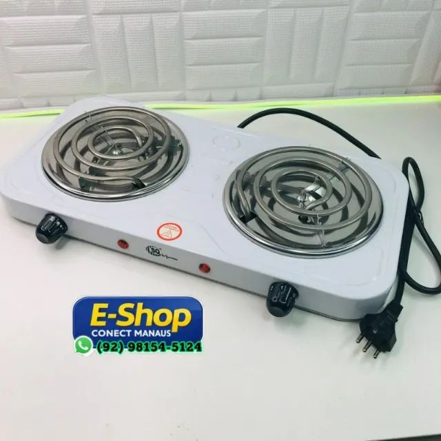 Fogão elétrico 2 bocas - Entrega Grátis