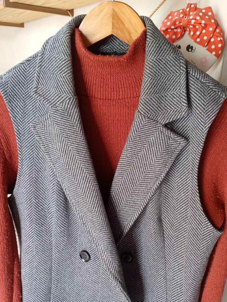 CASACO DE FRIO + BLUSA - Foto 2