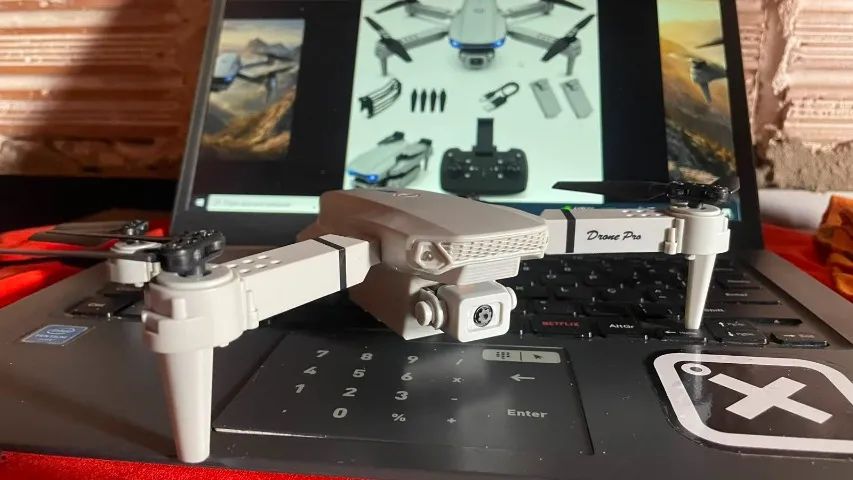 ? Drone Pro Dobrável Full HD Wi-Fi com Câmera - Completo - Foto 3