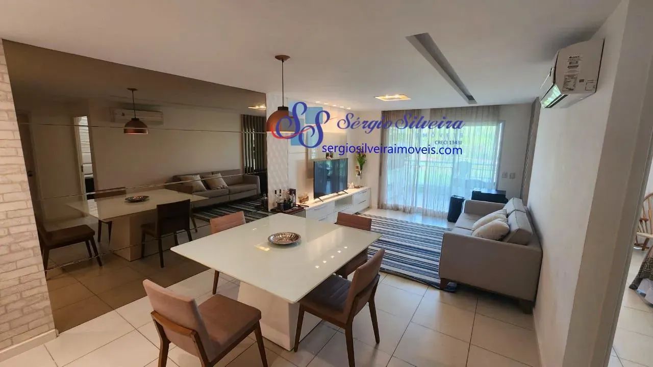 Apartamento térreo e mobiliado no Porto das Dunas com 3 suítes - Foto 3