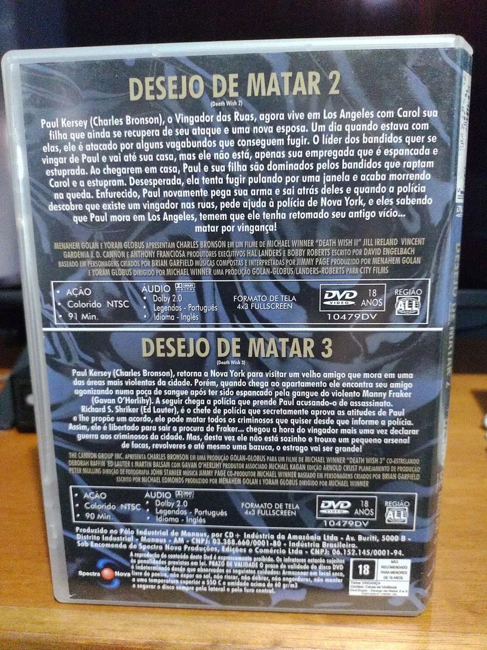 Dvd Desejo de matar 1,2,3 e 5 - Foto 4