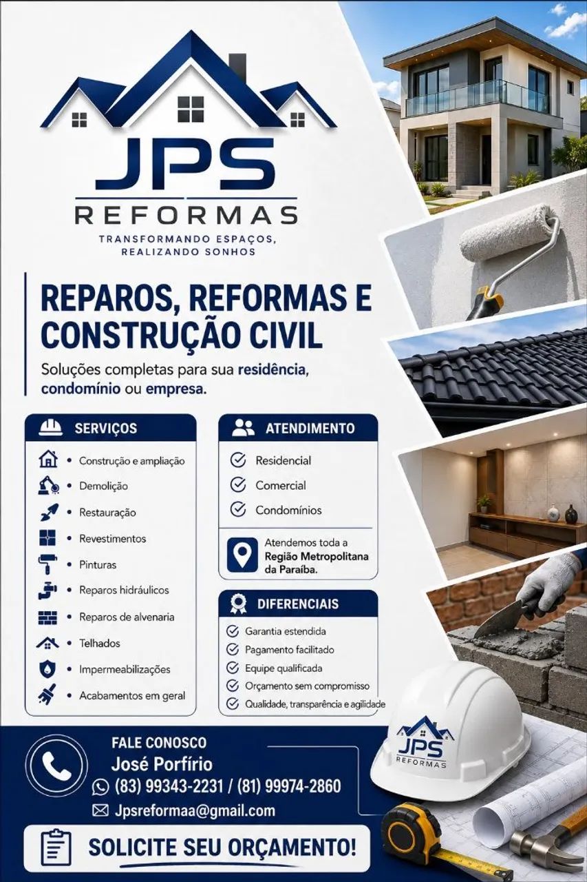 Pinturas, Reparos e Reformas