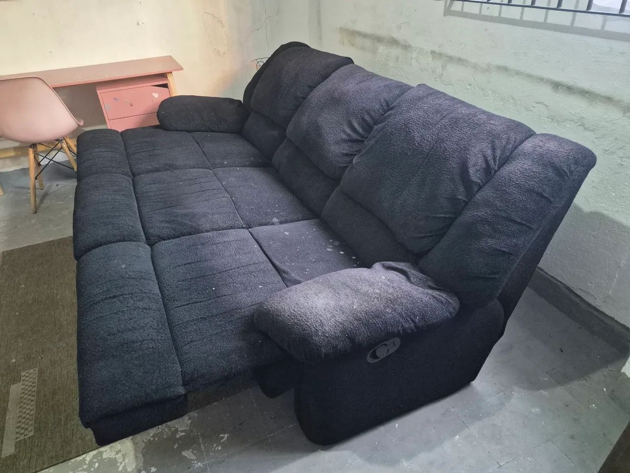 Sofá 3 lugares retrátil e reclinável  - Foto 3