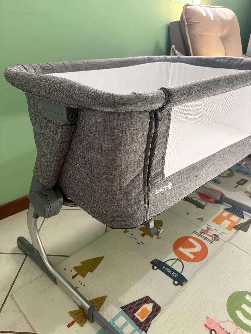 Berço Safety 1st, Side By Side, Grey - Foto 3