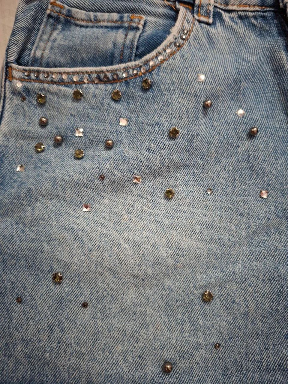 Short jeans com brilho - Foto 2