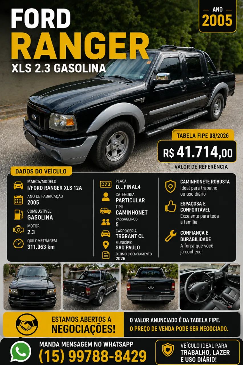 Ford Ranger Ranger XL 2.3 16v 137cv 4x2 CD Repower. 2005