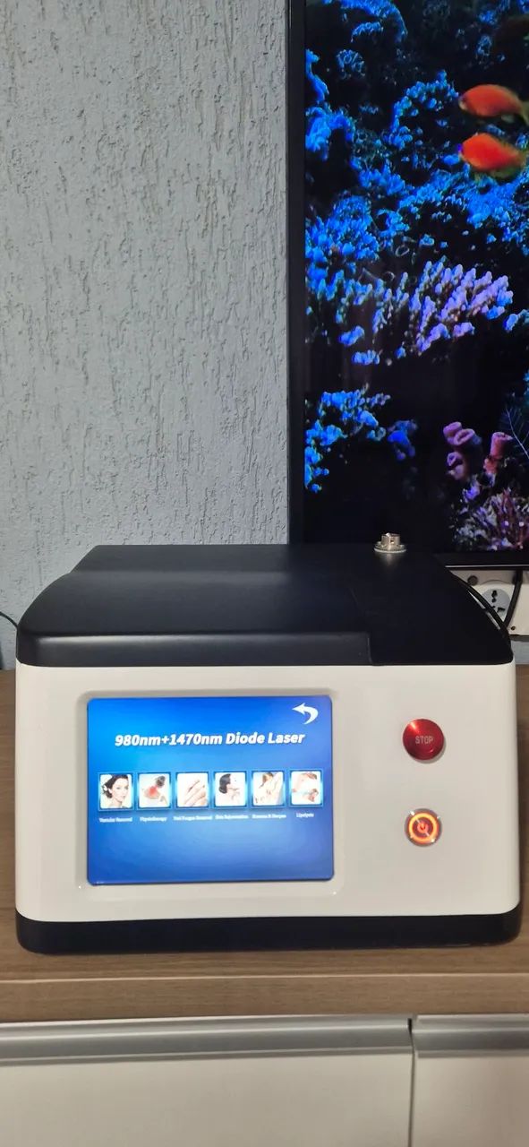 Laser diodo 980+ 1470 endolaser varizes / micoses de unha /laser de gordura / retração de  - Foto 2