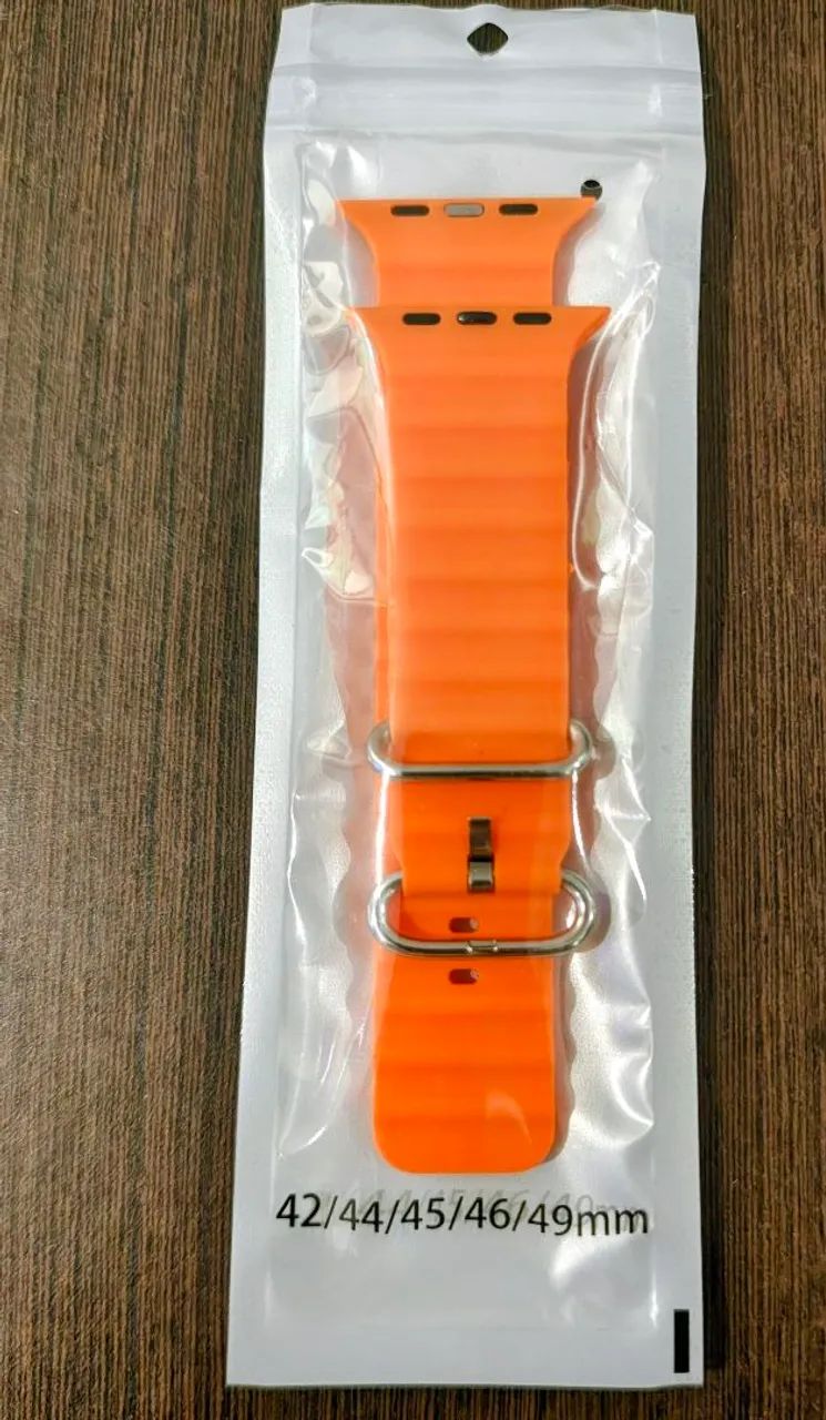 PULSEIRA OCEANO APPLE WATCH ULTRA 49MM LARANJA - Foto 2