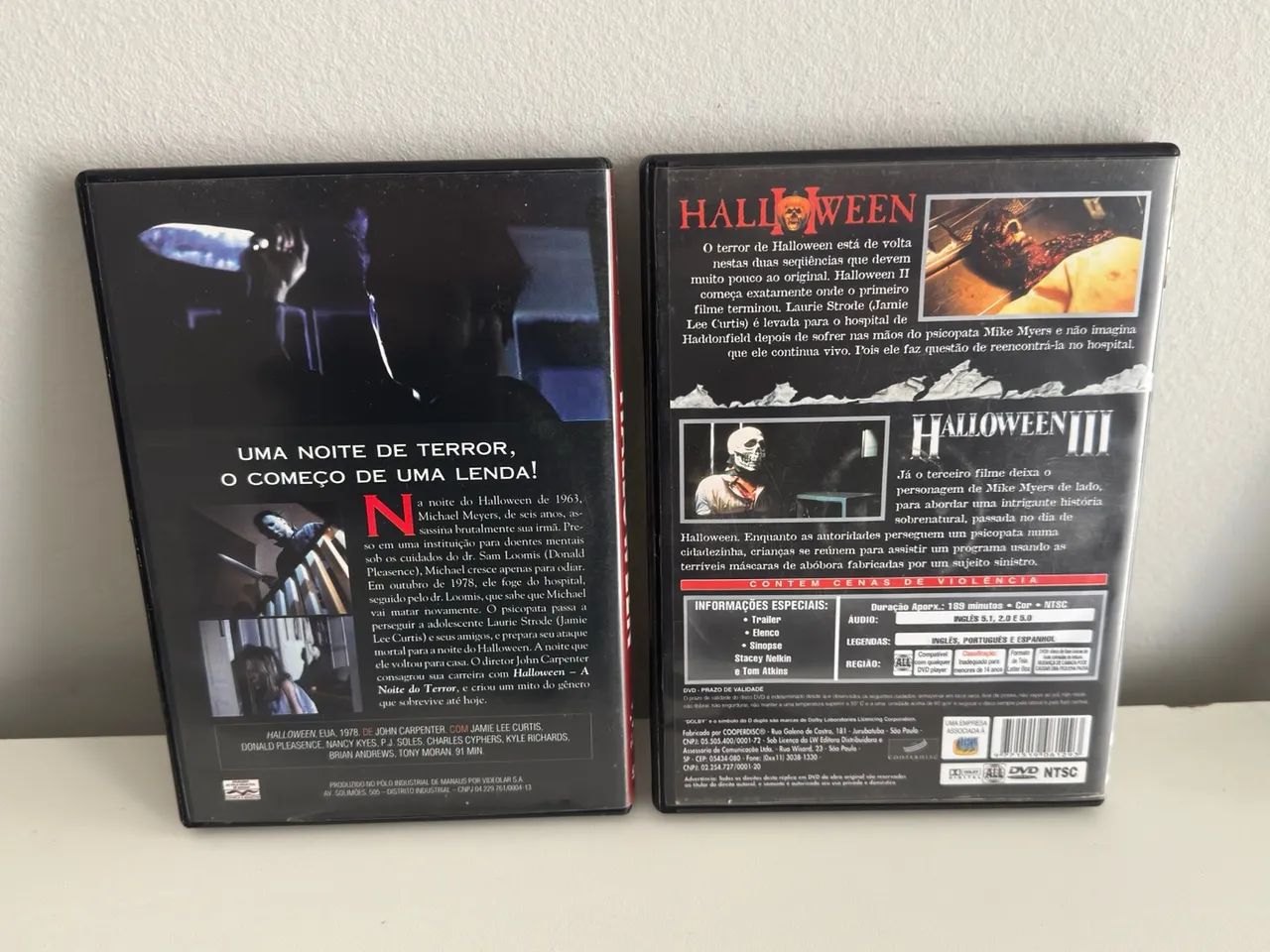 DVD Filmes Halloween 1, 2 e 3 - Foto 2