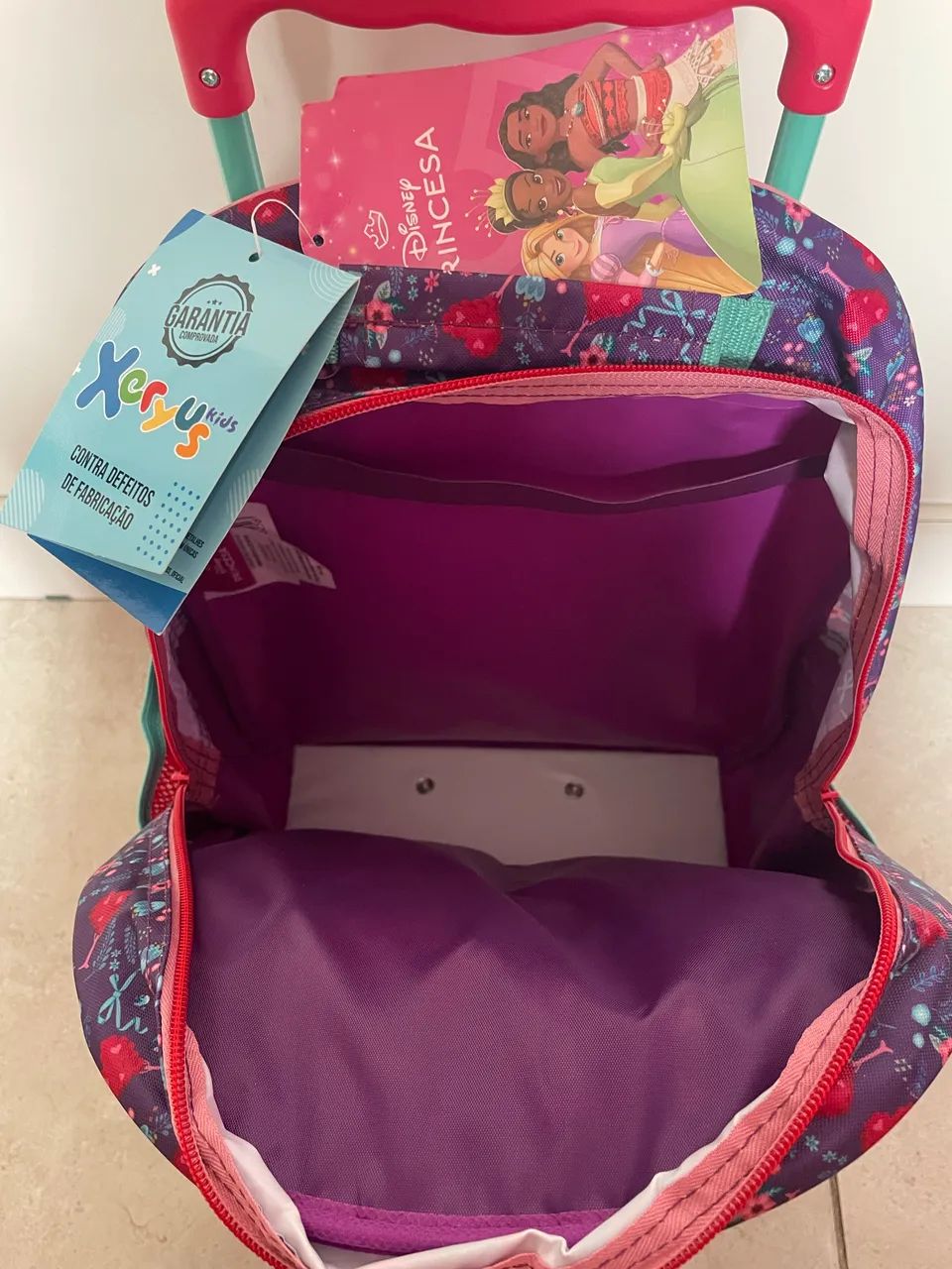 Mochila de rodinhas princesas - Foto 2