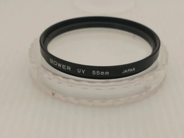 Filtro tipo Ultra Violeta (UV) para fotografia . Rosca 55mm marca Bower - usado