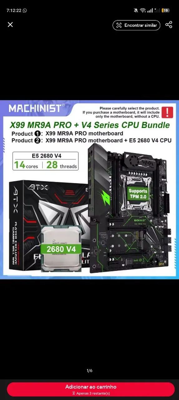 Vendo Kit xeon 