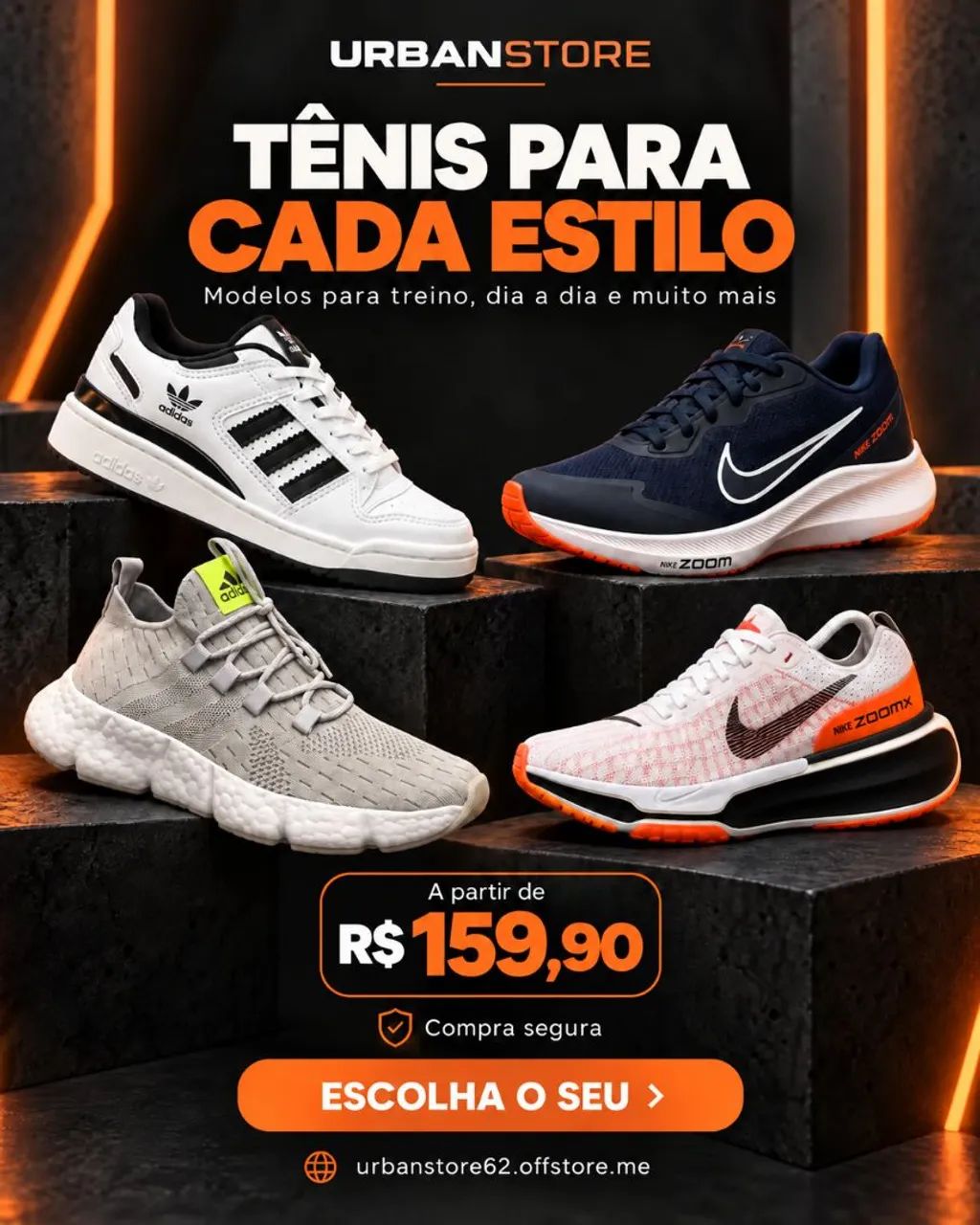Tênis,  nike , adidas e puma. - Foto 4