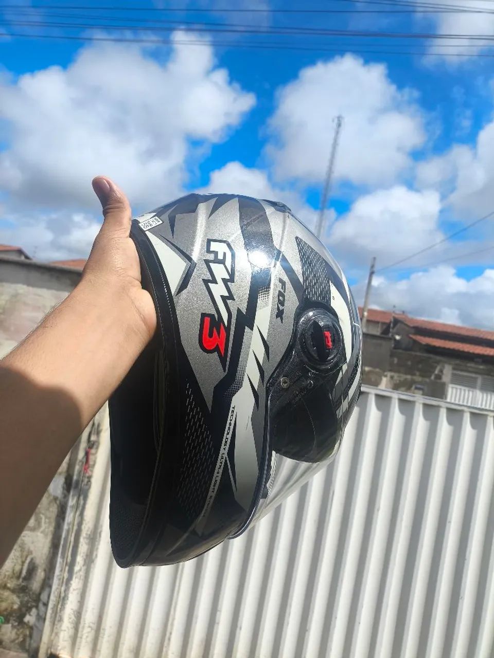 Capacete fw3 grafite T° 58 - Foto 2