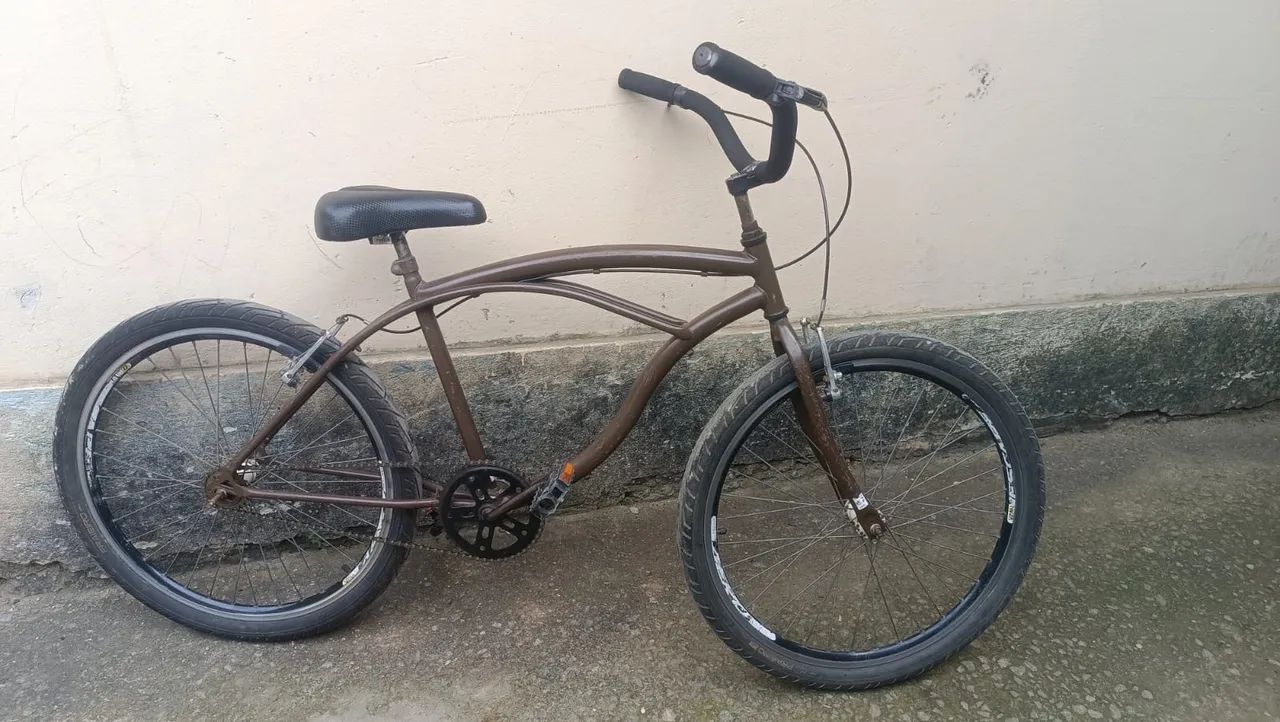 Bicicleta Praiana -  Cor Marrom - Foto 2