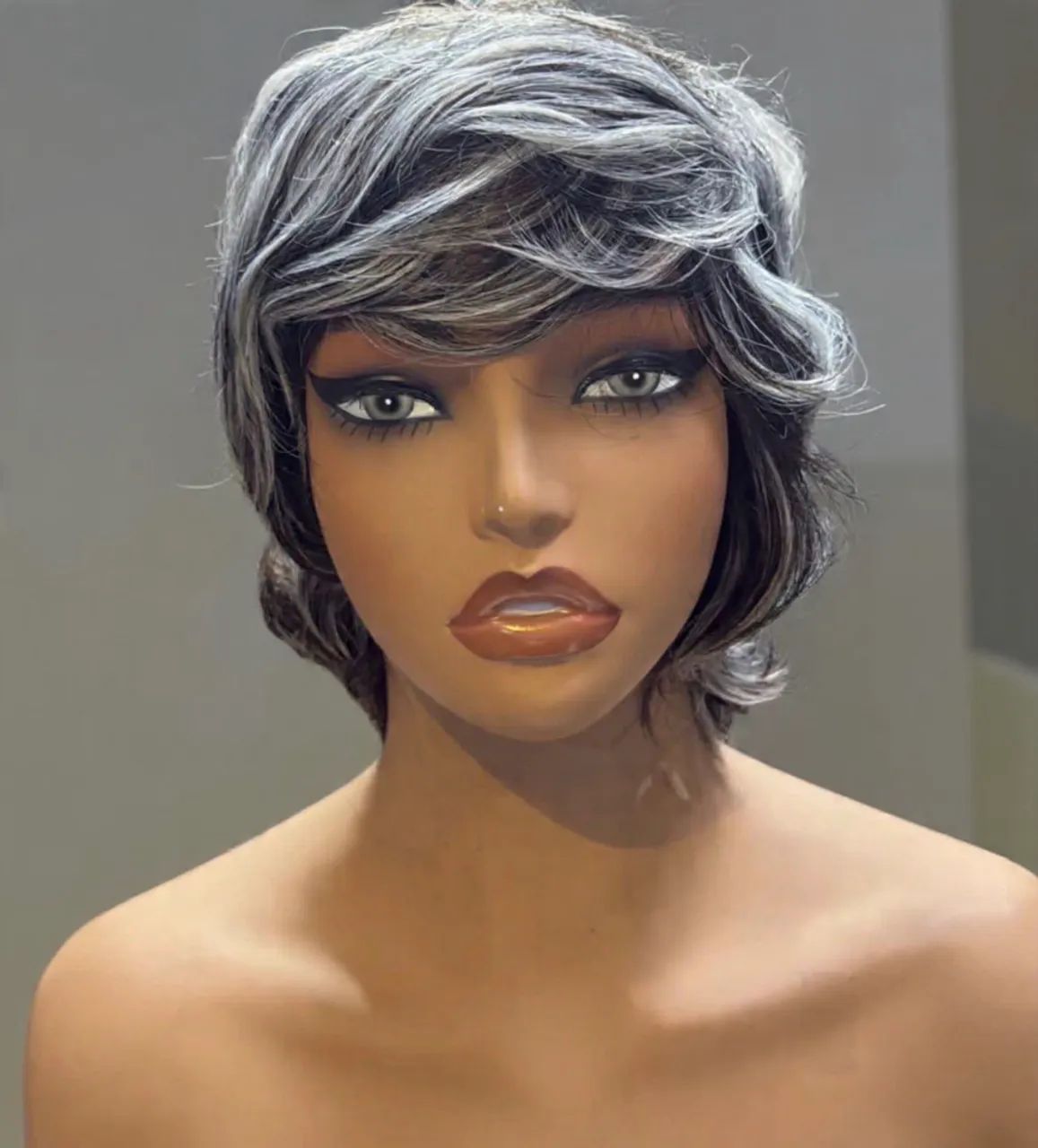 peruca PIXIE cut cabelo humano WIG  - Foto 2