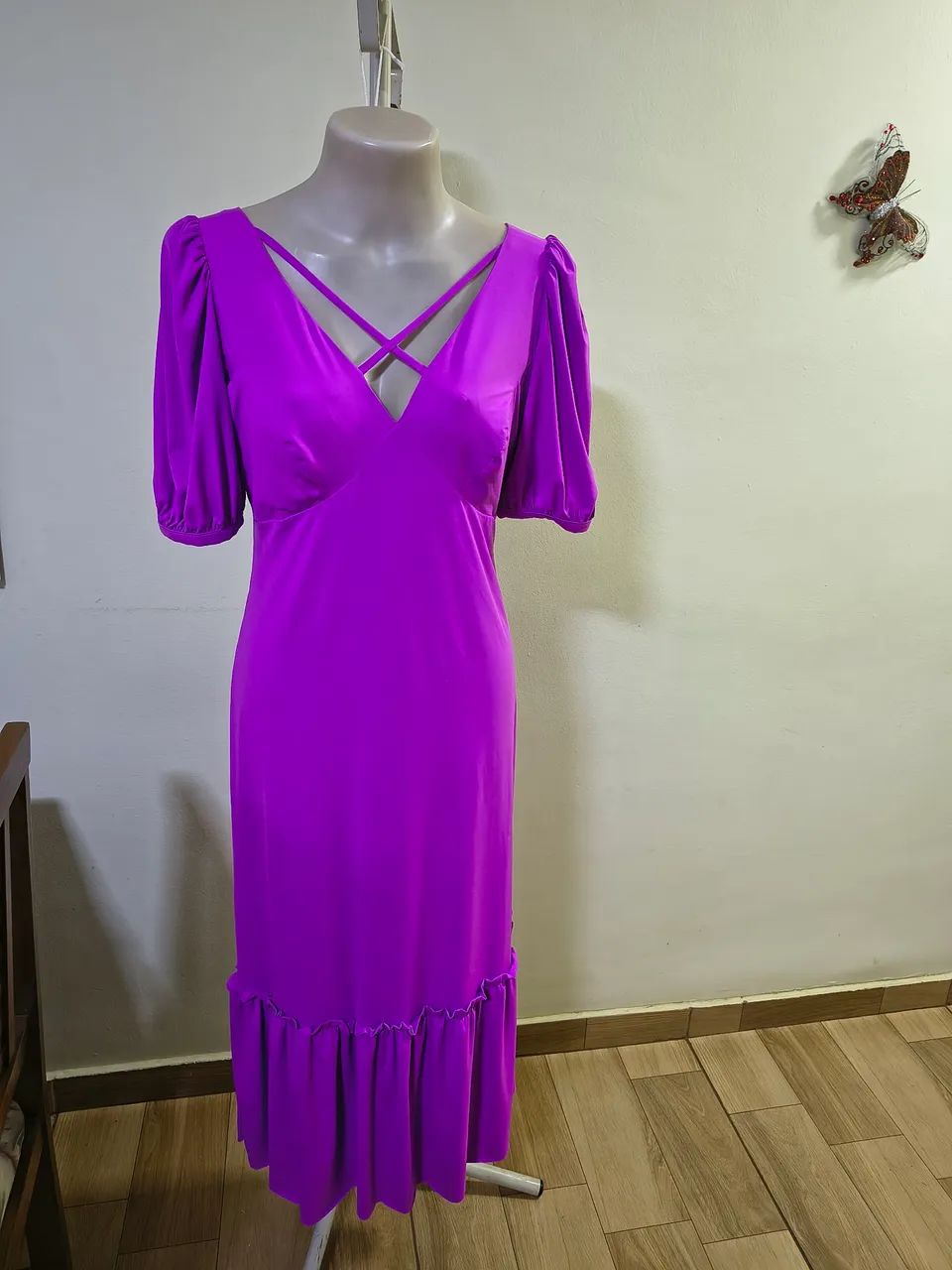 Vestido Bella Pelle Original Cor Lavanda 