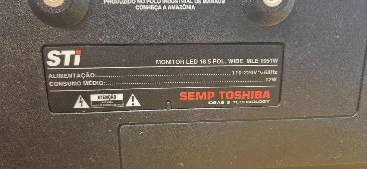 Monitor 18 polegadas com defeito tela - Foto 3