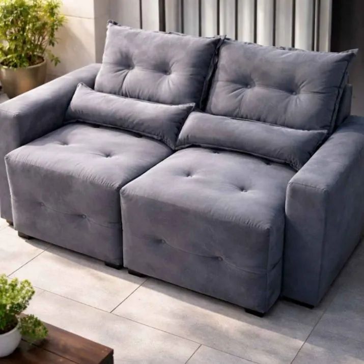 Sofa Retrátil 1,60cm de fábrica  - Foto 3