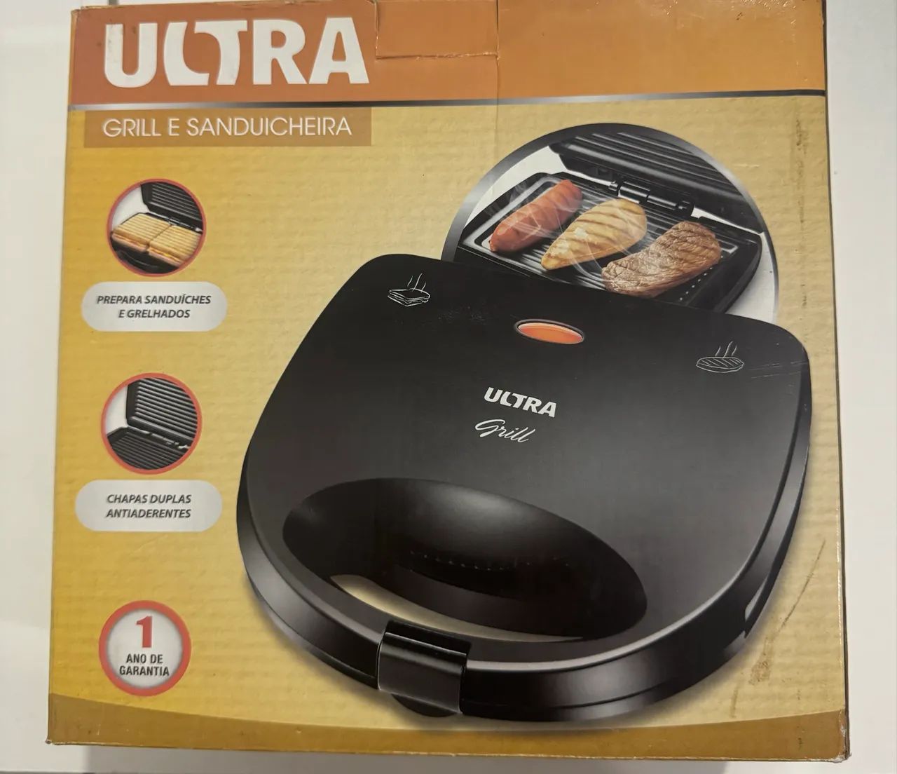 Vendo grill e sanduicheira novo