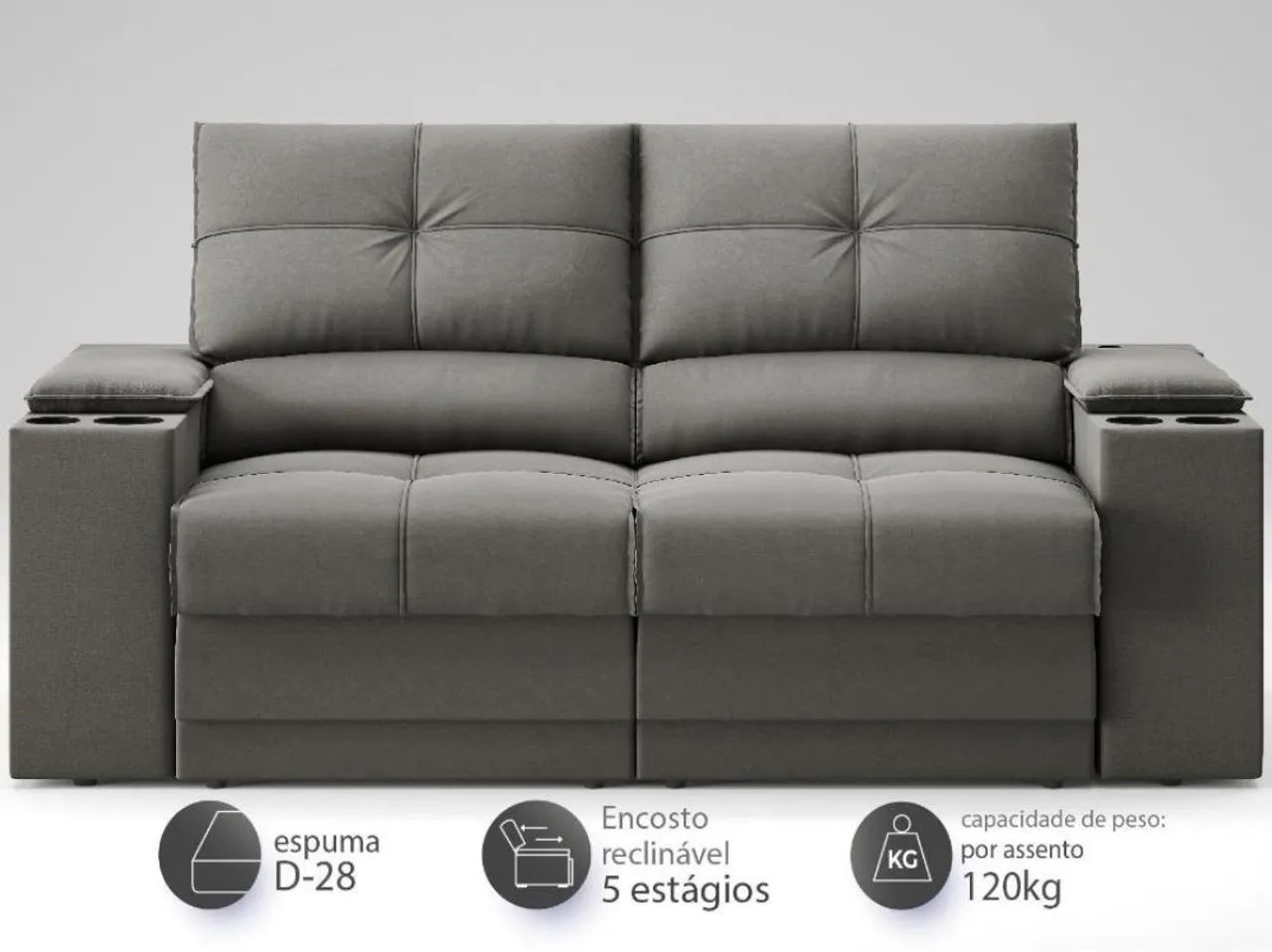 Sofá Retrátil com USB  - Foto 2