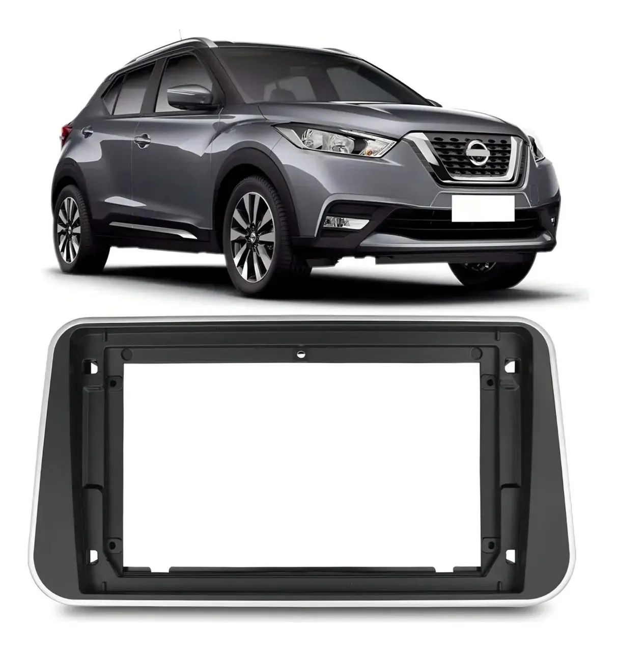 Moldura Multimidia 9 Polegadas Nissan Kicks 2016 A 2021