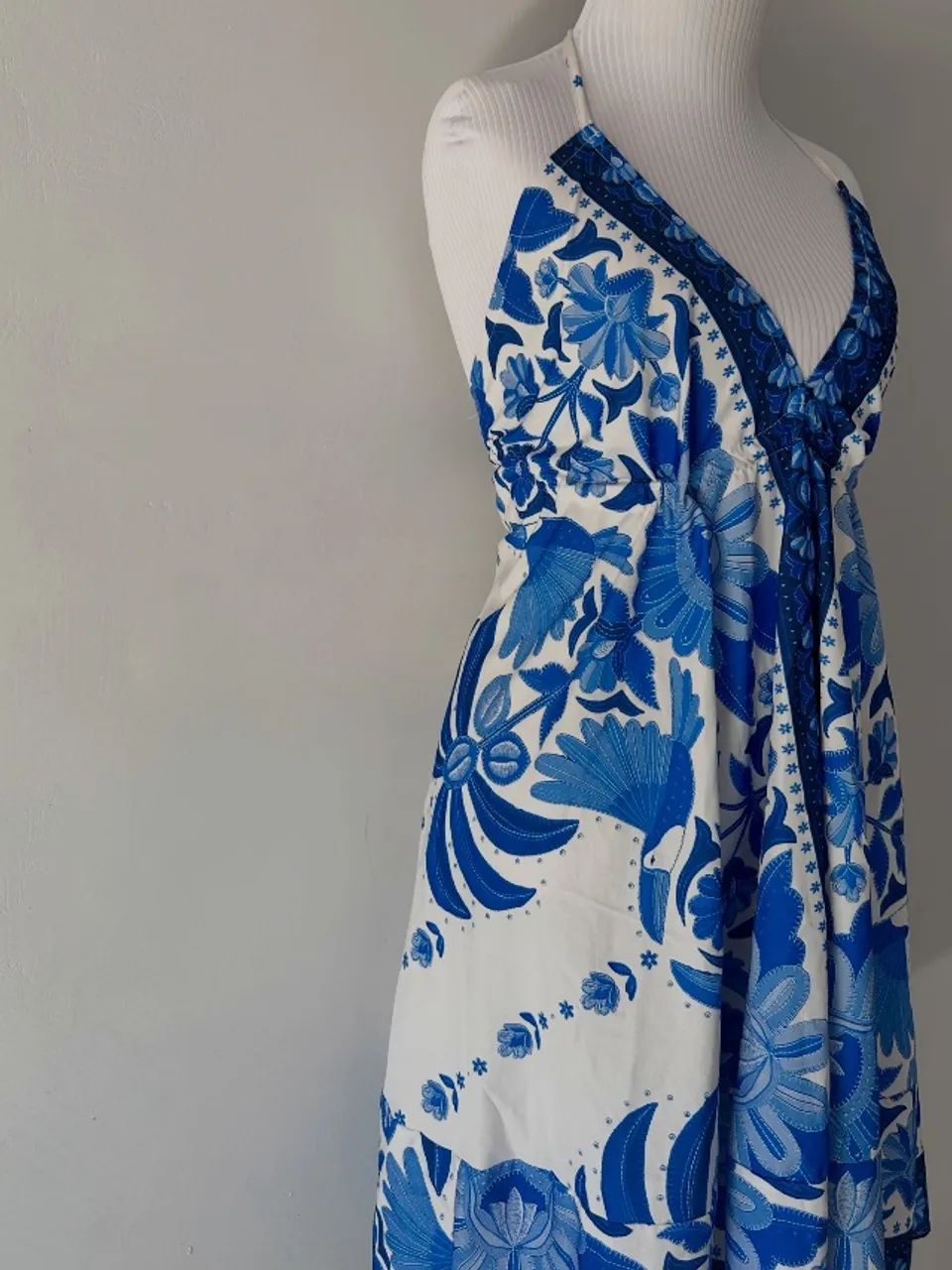 Vestido azul arara tamanho único  - Foto 4