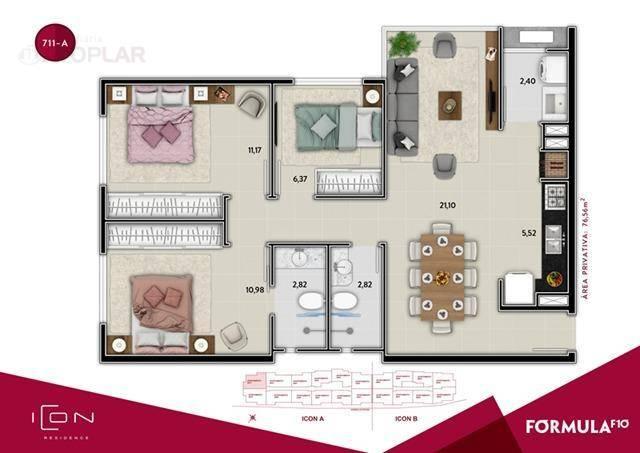 Apartamento com 2 dormitórios à venda, 58 m² por r$ 520.899,49 - centro - balneário cambor - Foto 15
