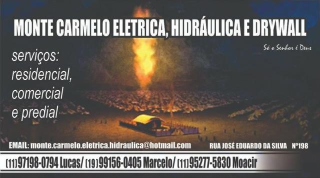 Monte Carmelo Eletrica,idráulicae Drywall