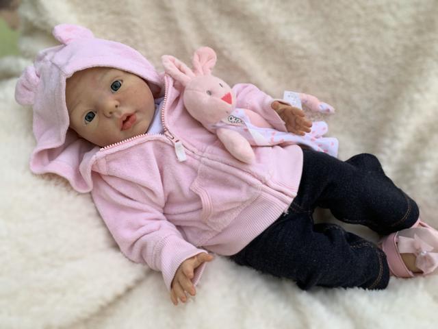 Bebê reborn menina olhos abertos - Foto 6