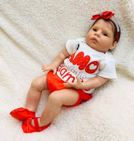 Bebê reborn menina olhos abertos - Foto 5
