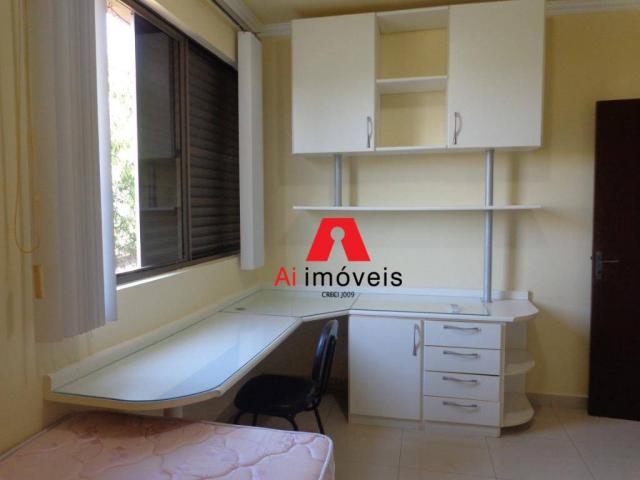 Apartamento com 3 dormitórios para alugar (mobiliado), 124 m² por r$ 3.000/mês - vila ivon - Foto 20
