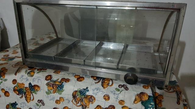 Expositor quente para salgados