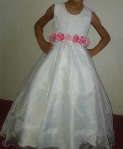 vestido daminha grande