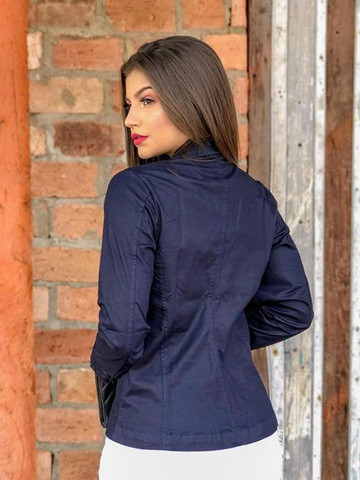 jaqueta jeans encerado