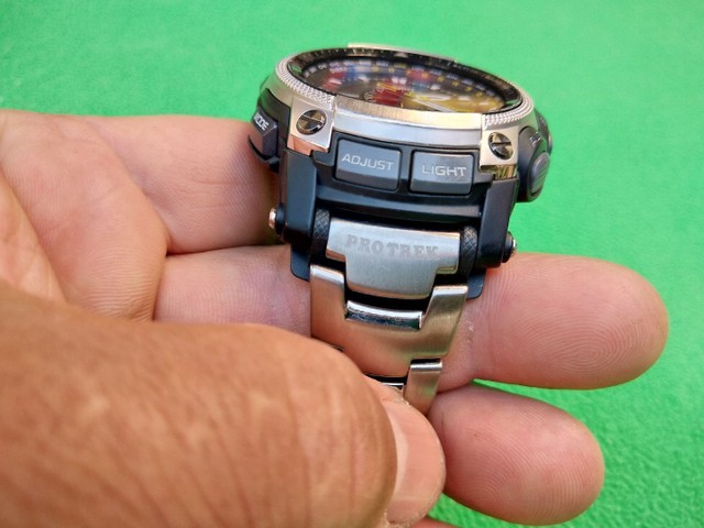 relogio casio protrek titanium