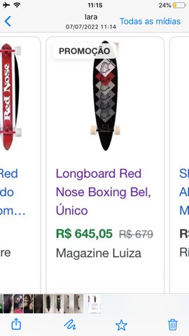 Longboard Red Nose skate 