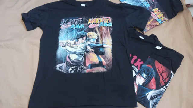 Camiseta infantil Sasuke roxa, Naruto